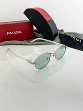 PRADA SILVER GREEN sunglasses