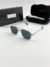 GUCCI SILVER BLACK SUNGLASSES