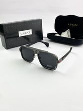 GUCCI GREY BLACK SUNGLASSES
