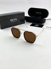 DITA GOLD BROWN SUNGLASSES