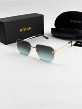 BVLGARI GOLD BLUE SUNGLASSES