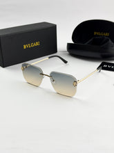 BVLGARI GOLD BROWN SUNGLASSES