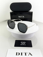 DITA SILVER BLACK SUNGLASSES