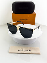 LOUIS VUITTON GOLD BLACK SUNGLASSES
