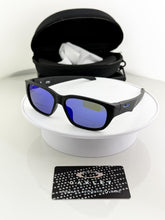 OAKLEY BLACK BLUE SUNGLASSES