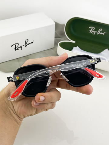 Rayban Ice Black Red 3674